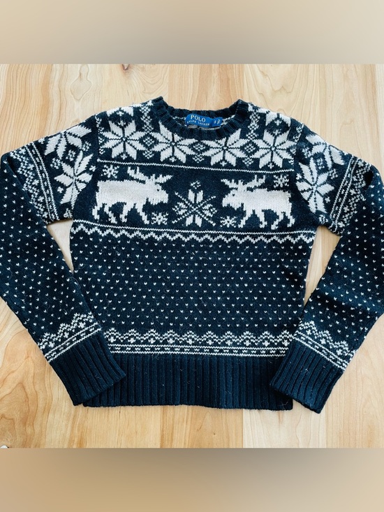 Polo Ralph Lauren Sweaters - Polo Ralph Lauren Small Nordic Moose Wool Sweater Merino Alpaca Fair Isle
